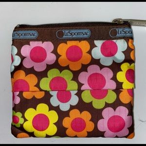 Lesportsac Retired Print (Summer 2007) PATTY CAKE NWT Tissue Coin Case Pouch